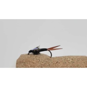 Barbless Unweighted Black Copper John  Jig