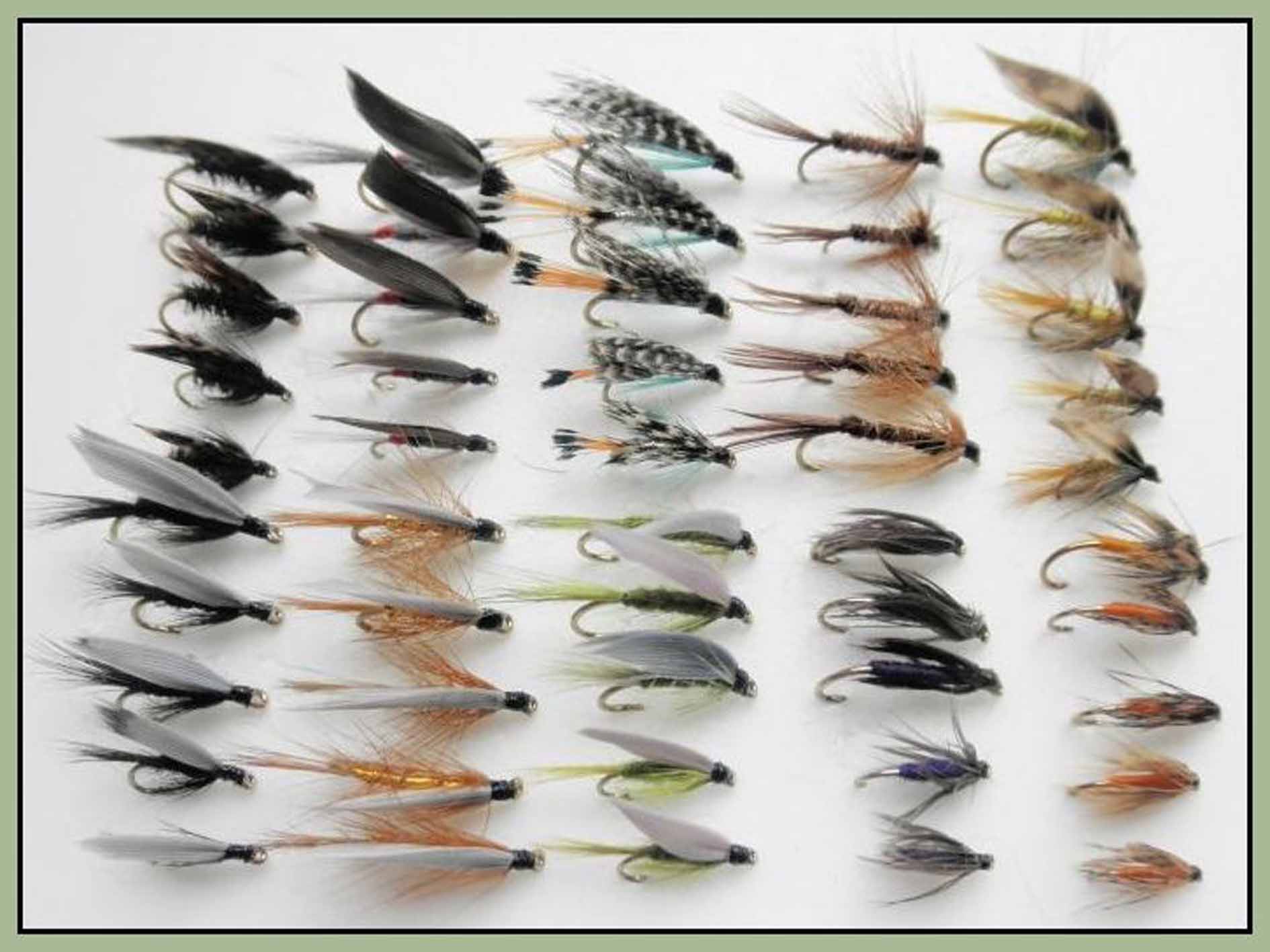 Fly Fishing Fishing Flies SEA-TROUT Large WET UK Selection of 16 #20