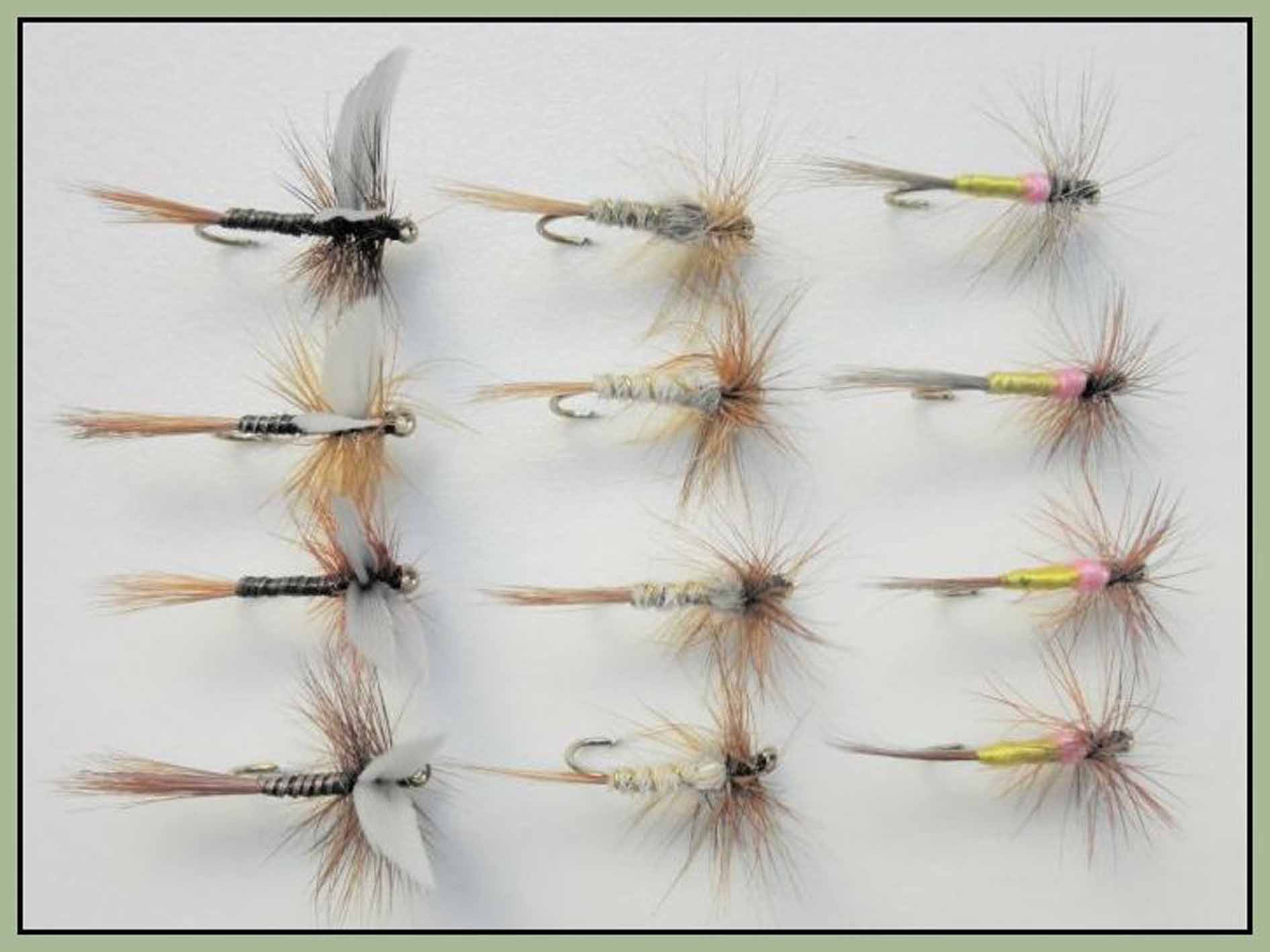 dry trout fishing flies multi pack of 12 flies - Troutflies UK